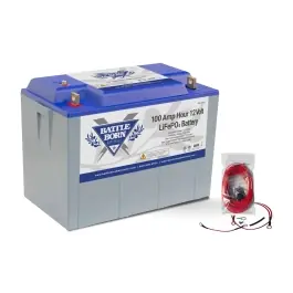 Fast Shipping LiFePO4 Lithium Heated Group 31 Battery - 12 Volt 100 Ah | Battle Born BB10012