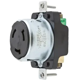 50 amp 125/250 volt Single Receptacle | Hubbell HBL63CM69 Worldwide Shipping
