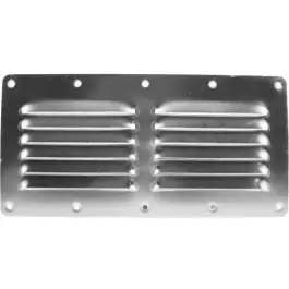 Worldwide Shipping Stainless Steel Flat Louvered Ventilator | Whitecap S-1330