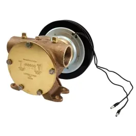 Pedestal Mount Electric Clutch Pump with Nitrile Impeller, 12 volt | Jabsco 11870-0005 Shop Now