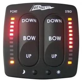 Last Chance Hydraulic Trim Tab Control Display | Bennett EIC001