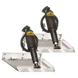 Brand New Standard Performance Electro-Polish Trim Tab Kit without Switch, 12V - 16 inch x 12 inch | Lenco Marine 15039-101