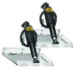Standard Performance Electro-Polish Trim Tab Kit without Switch, 12V - 18 inch x 14 inch | Lenco Marine 15040-101 Final Sale