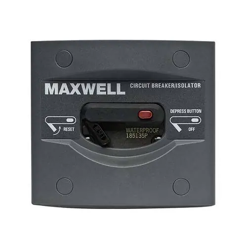 Maxwell 80 AMP Breaker/Isolator Panel Clearance