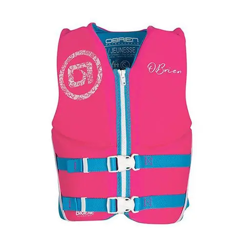 O'Brien BioLite Pink Youth Life Jacket Worldwide Shipping