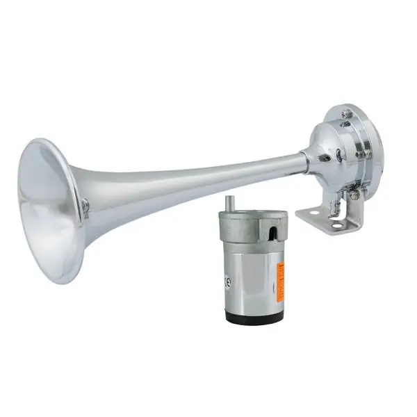 Reduced Price Single Trumpet Chrome Brass Mini Air Boat Horn Kit with Compressor
