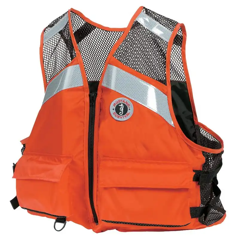 Seasonal Sale Mustang MV1254T1-2-XXLXXXL-216 Industrial Mesh Vest - Orange - XXL/XXXL