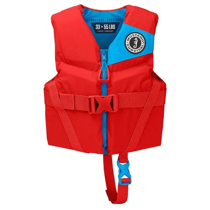 Mustang Child Rev Foam Life Vest - Imperial Red No Minimum Order
