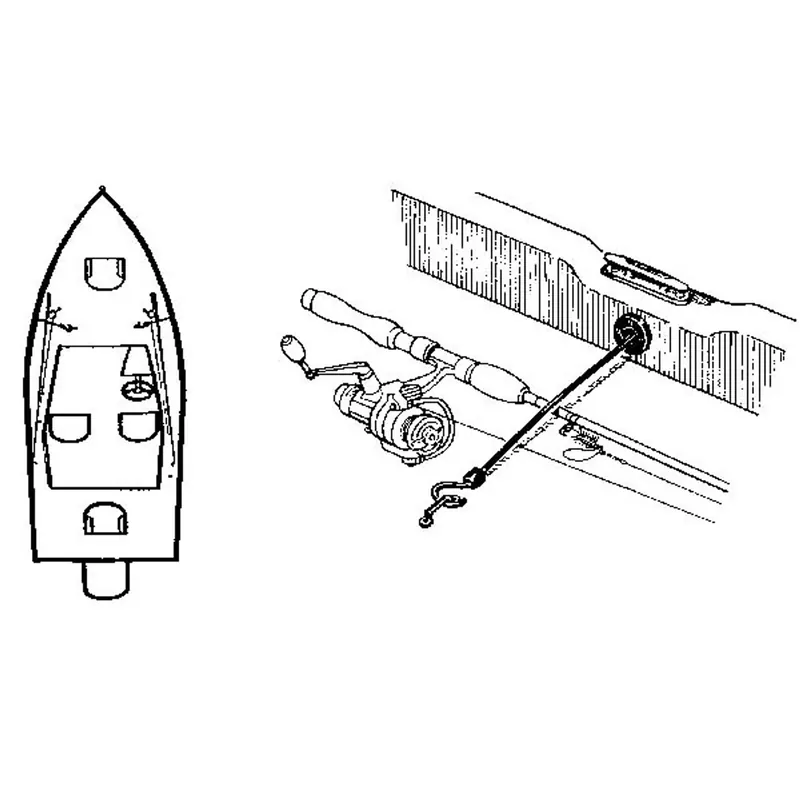 T-H Marine "Rod Tamer" Gunwale Mount Rod Straps, 12" Order Now