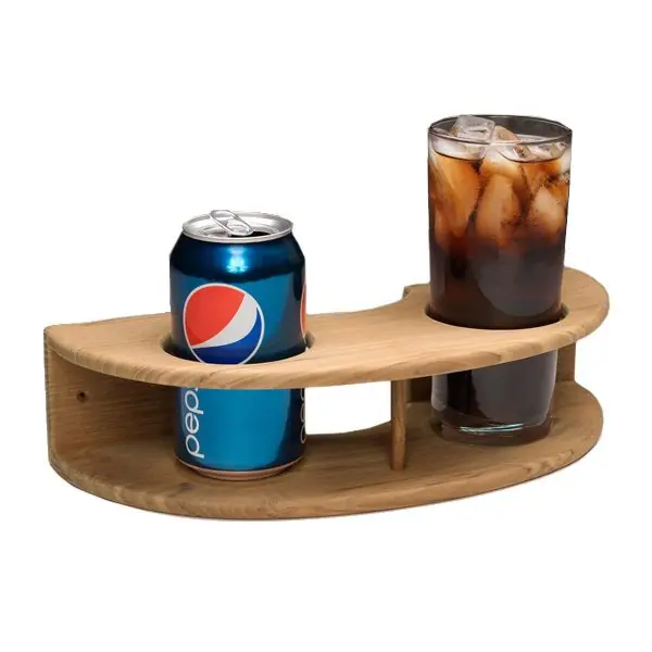 Whitecap Teak Curved Two Drink Rack Holiday Sale