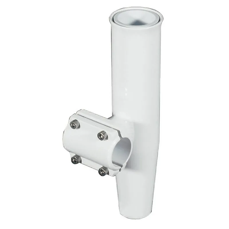 Lee's RA5201WH Clamp-On Rod Holder - White Aluminum - Horizontal Mount - Fits 1.050" O.D. Pipe Warranty Included