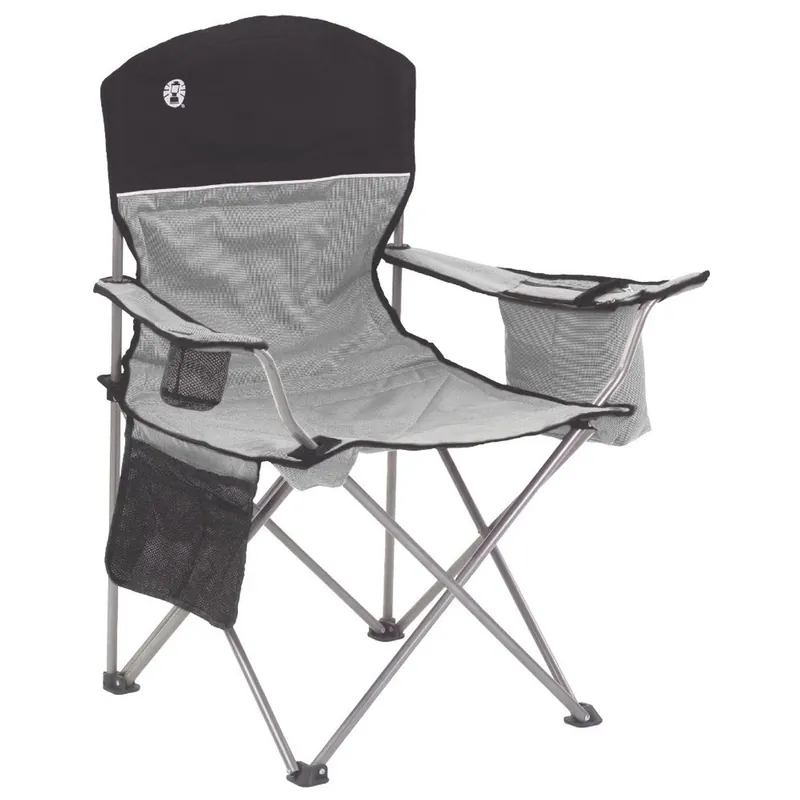 Best Price Coleman Cooler Quad Chair - GreyBlack