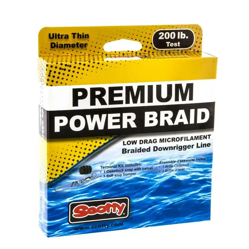 Final Sale Scotty 2702K Premium Power Braid Downrigger Line - 400ft of 200lb Test