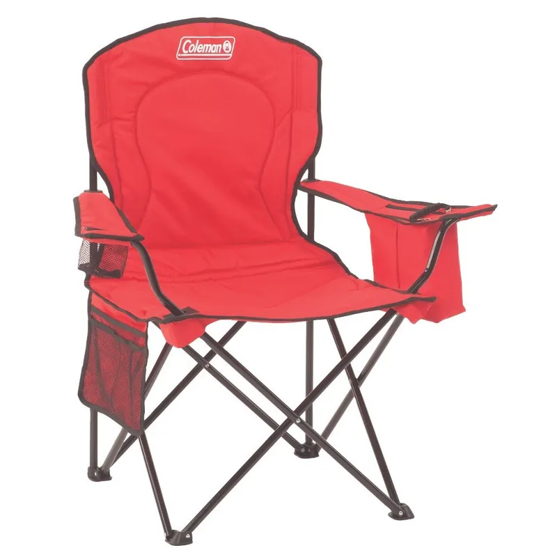 Coleman Cooler Quad Chair - Red New Arrival