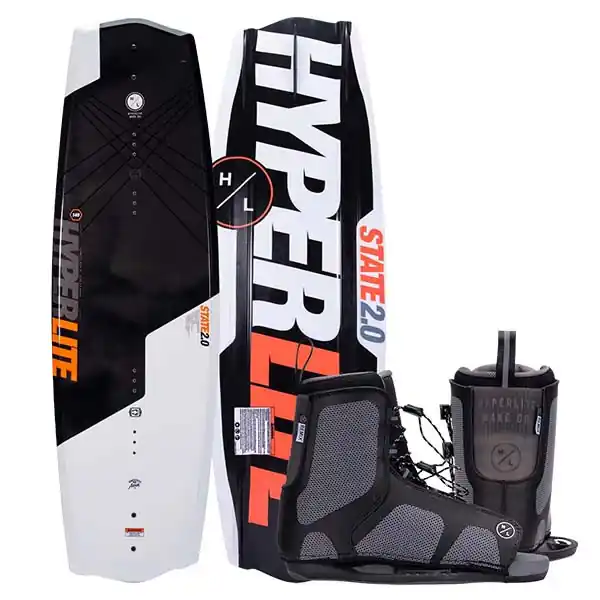 Premium Hyperlite State 2.0 Wakeboard w/Remix Boots - 2024 Model