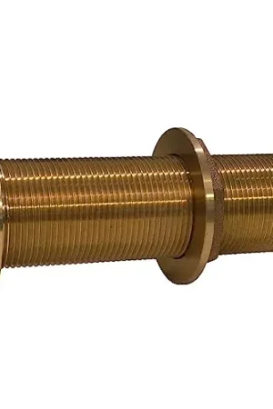 Hot Picks 0.75 in. Bronze Extra Long Thru-Hull Fitting with Nut