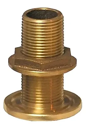 Same Day Shipping 1.25 in. NPS NPT Combo Bronze Thru-Hull Fitting with Nut