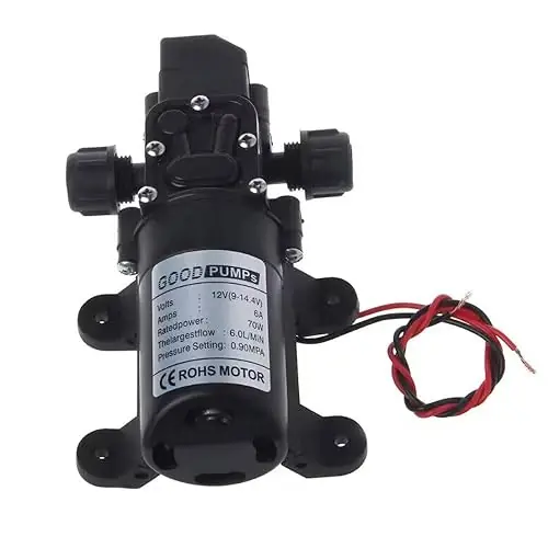 12V 130PSI 6L/Min Water High Pressure Diaphragm Self Priming Pump 70W Final Sale
