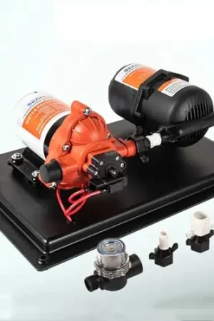 12V 33 Series Marine Water Pump,Diaphragm Pump 3GPM Water Supply Pressure System Tank Large Flow 12V Self Priming Pump for RV Boat Yacht Stable Top Rated
