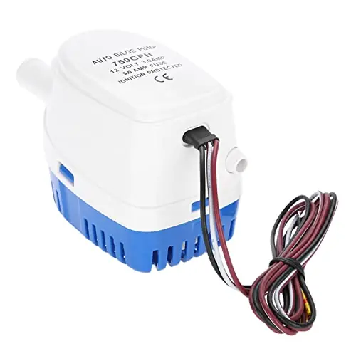 12V Boat Automatic Submersible Bilge Water Pump With Floaterererer Switch G750‑12V‑06 Builtin Floaterererer switch Genuine