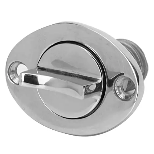 Limited Offer 316 Stainless Steel Oval Shaped Drain Plug for Boat Yacht Rust Resistant, Long Service Life, 1in Hole Size, 38 x 55mm Size