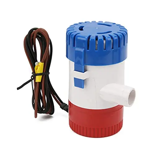 350GPH Mini Marine Bilge Water Pump Submersible Water Pump Portable Electric Bilge Pump for Yacht Caravan RV Boat 12V No Minimum Order