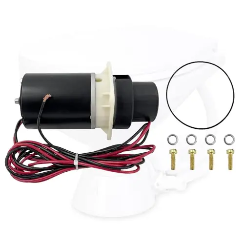 Direct From Manufacturer 37072-0092 Marine Toilet Pump Assembly Kit Motor Pump Replace for Jabsco 37072-0092 Marine Designer Series and Quiet Flush Toilets series 37045, 37245, 37055, 37255, 37075, 37275 12-Volt