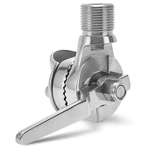 Buy Today Yacht Ship RV Marine VHF Antenna Mounts, Ratchet Rail Mount Pipe clamp, 316 Stainless Steel Adjustable Base Mount for Boat