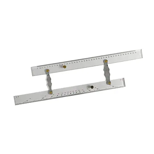 Editor’s Pick Marine Navigation Parallel Ruler Clear Scale High Accuracy Transparency Boat Ship Drawing Parallel Ruler, Nautical Charts Parallel Ruler for Boat (450mm)