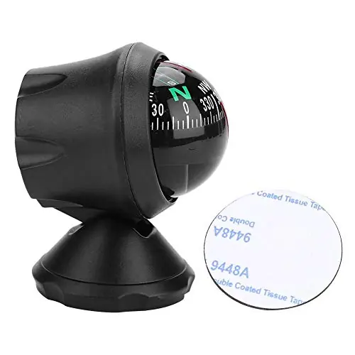 Windshield Compass, Electronic Adjustable Military Marine Night Vision Compass Ball for Car Sea Marine Boat Car Compass Dashboard Car Compass Boat Compass Sale