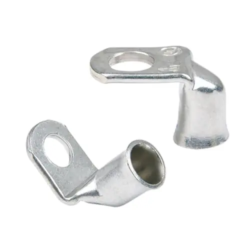 0.37 in. 90 deg 4 AWG Tinned Copper Lug, Silver – 2 Piece Editor’s Pick