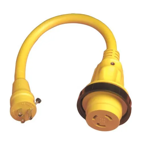 Fresh Stock 1 – Marinco Pigtail Adapter Plus – 30A Female To 15A Male