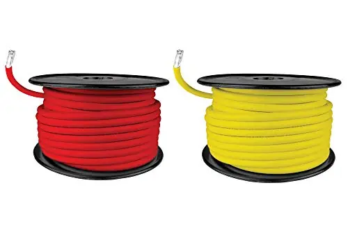 10 AWG UL 1426 (The Real Thing) Marine Wire – Tinned Copper Boat Cable – 20 Feet – Red/Yellow – Made in The USA Price Cut