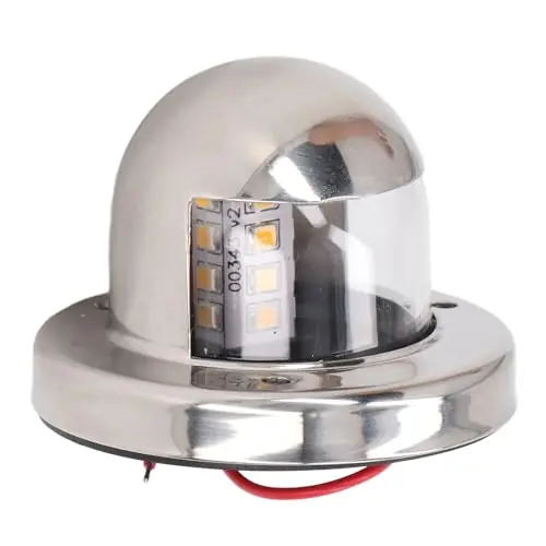 135° White LED Navigation Stern Light Marine Stern Light 12V DC Boat Anchor Lights IP66 Waterproof 2nm Visibility Yacht Navigation Anchor Lights for Marine Yachts Pontoon Factory Price