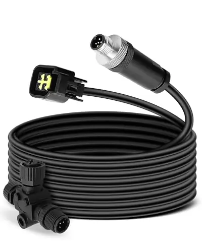 Clearance 23ft/7m Engine Interface Cable Connects to NMEA 2000 Network Compatible with Yamaha Outboard Engine 2006-2023 Replace #000-0120-37 3004.6865, Longer Version with T-Connector