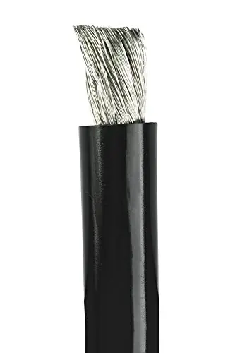 Shop Now 4/0 AWG UL 1426 (The Real Thing) Marine Wire – Tinned Copper Battery Boat Cable – 10 Feet – Black – Made in The USA