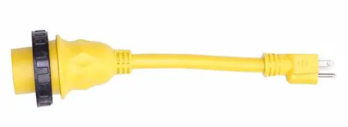 Place Order Amp Up Marine & RV Cords 125v 30 Amp Female x 15 Amp Male Marine Shore Power Cord Pigtail Boat Adapter – 21103
