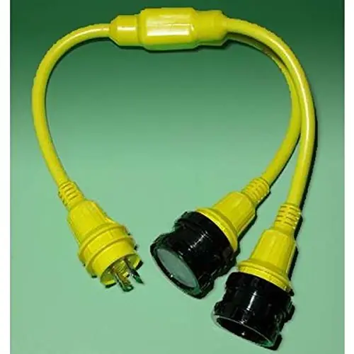 AMRM-157AY * Marinco Y Adapter 2-30A 125V Female to 30A 125V Male Modern