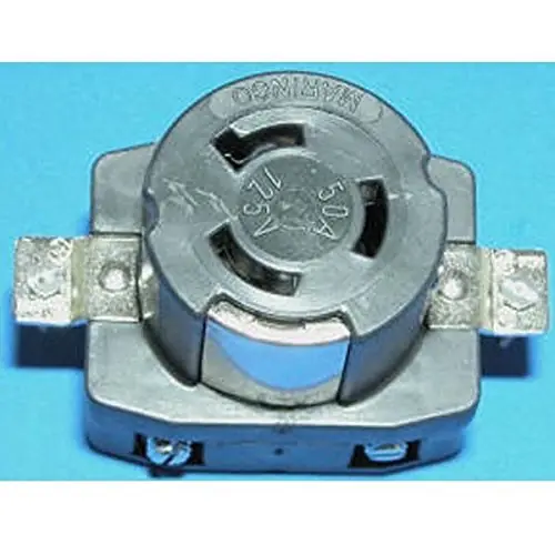 AMRM-6370CR Marinco 50 Amp 125V Shore Power Receptacle Clearance