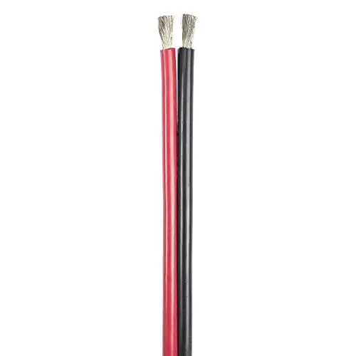 Ancor 121802 Bonded Cable, 8/2 AWG (2×8 mm2), Flat – 25ft,Black/Red Popular