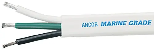 Ancor 131710 Triplex Cable, 16/3 AWG (3 x 1mm2), Flat – 100ft, Black/Green/White Exclusive Offer