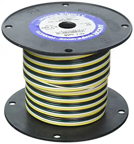 Ancor 154510 Marine Grade Electrical Flat Tinned Ribbon Boat 4-Cable Wiring (16-Gauge, 100-Feet) , yellow Top Pick