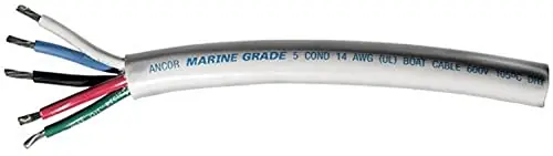 Ancor 155010 Marine Grade Electrical Round Tinned Boat Mast Cable (14-Gauge, 100-Feet) Budget