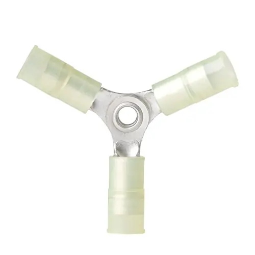 Modern ANCOR MARINE GRADE 230520 Electrical Nylon Insulated Double Crimp Funnel Entry 3-Way Connector (12 to 10-Gauge)