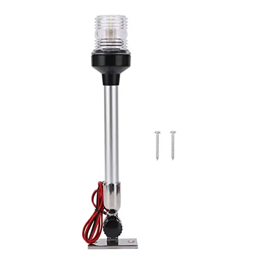 Astibym LED Navigation Light, 12 Inch Navigation All Round Light 360° Folding IP66 Waterproof Marine Boat Sailing Lamp, Water Sports Limited Offer