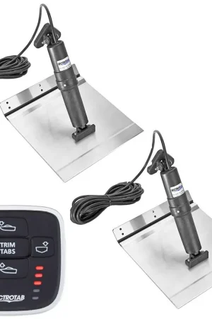 Price Cut Lectrotab XKA Aluminum Alloy Trim Tab Kit W-MLC-1 Control - 9 X 12