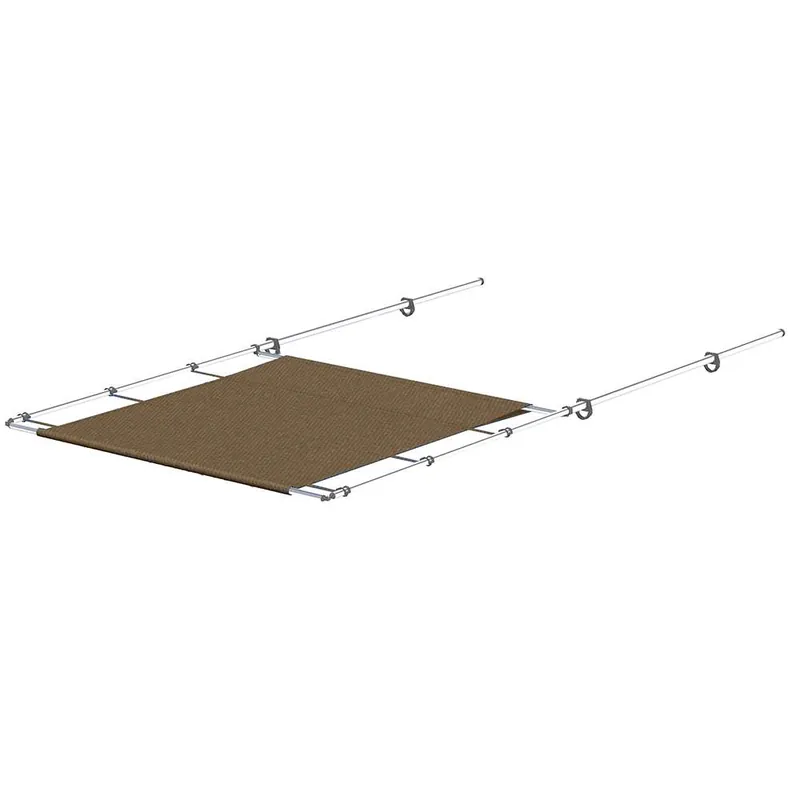 Modern SureShade PTX Power Shade - 51" Wide - Stainless Steel - Toast