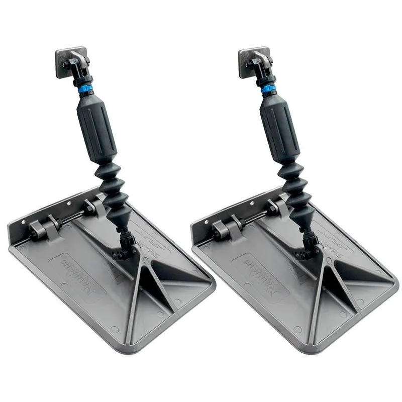 Nauticus SX 9.5 X 10 Smart Tabs 12-16' Boats W-40lb Actuators - 40-80HP - Gunmetal Grey Free Delivery