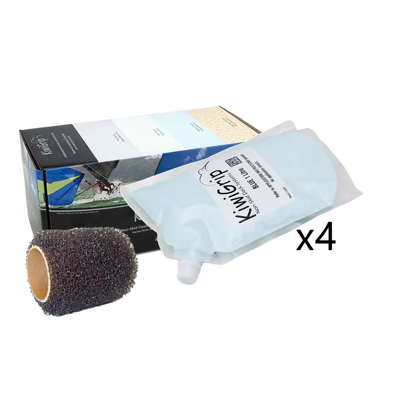 Super Sale KiwiGrip 4 - 1 Liter Pouches - Blue W-4" Roller