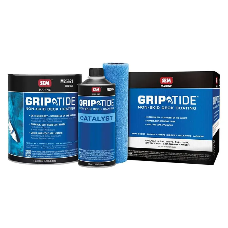 SEM GripTide Non-Skid Deck Coating Kit - Gull Gray Grab Now